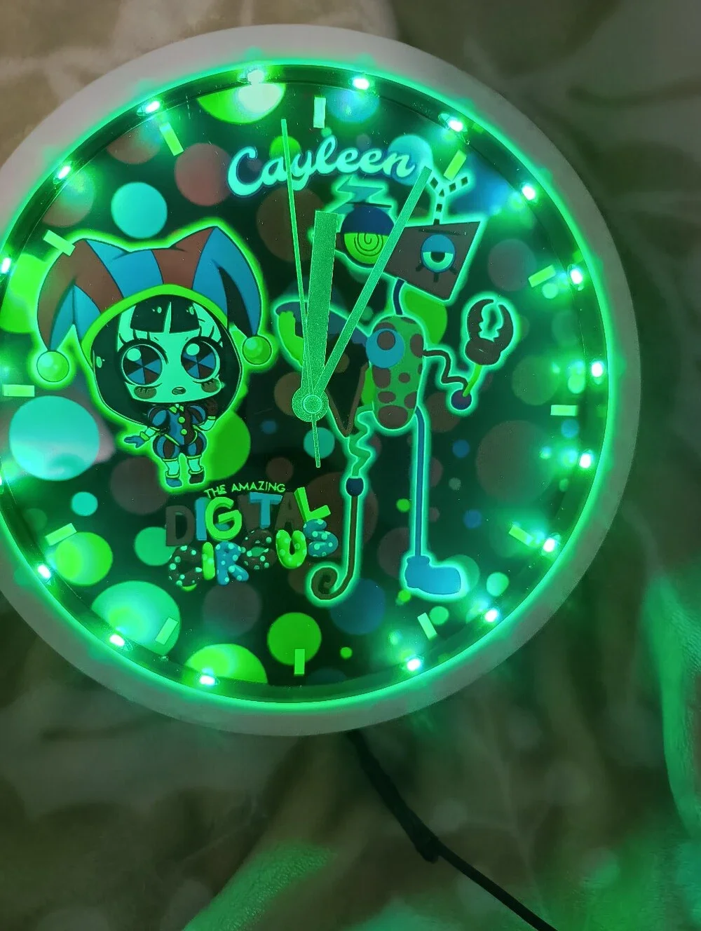 The Amazing Digital Circus LED Pop Art Wall Clock - Multicolor